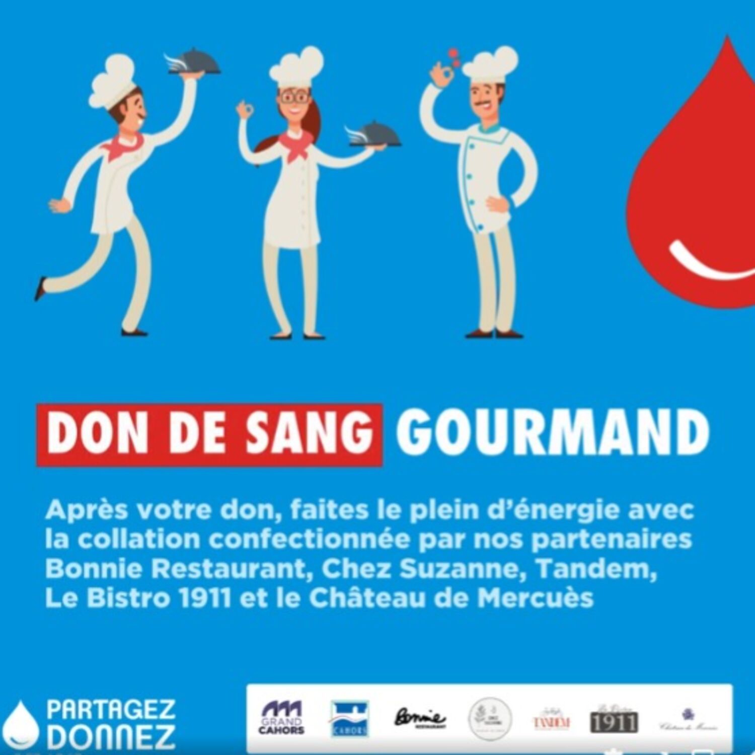Podcast de l'émission 100% chez vous avec les collectes gastronomes à Cahors