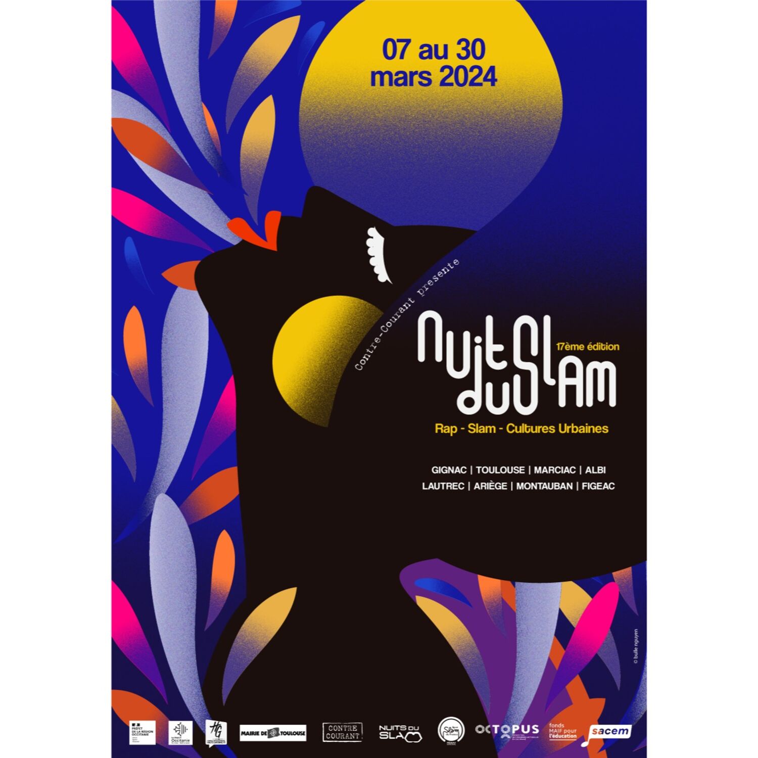 Podcast de l'émission 100% chez vous dans le Tarn avec la nuit du slam