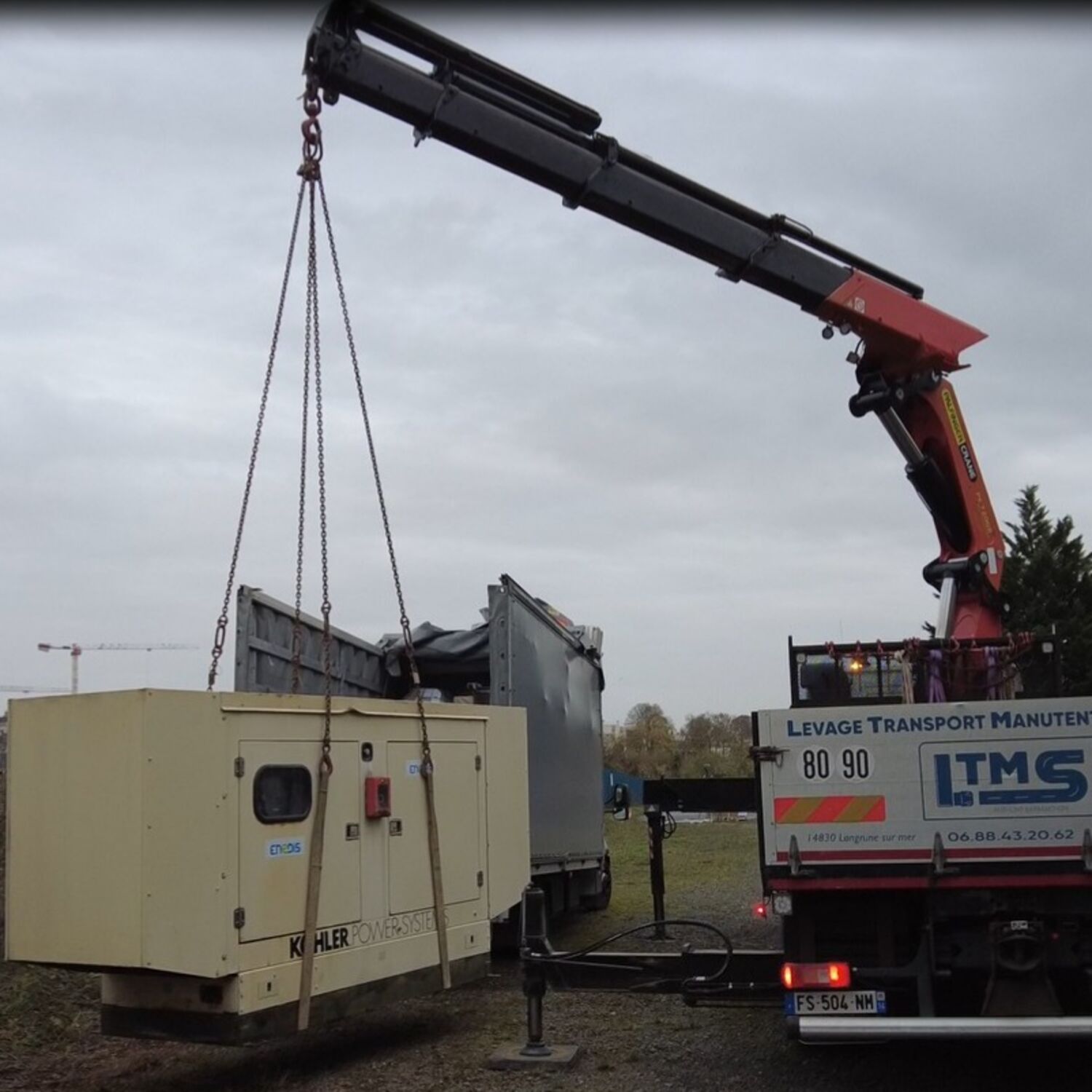 Un groupe électrogène donné par Enedis Normandie pour l'Ukraine