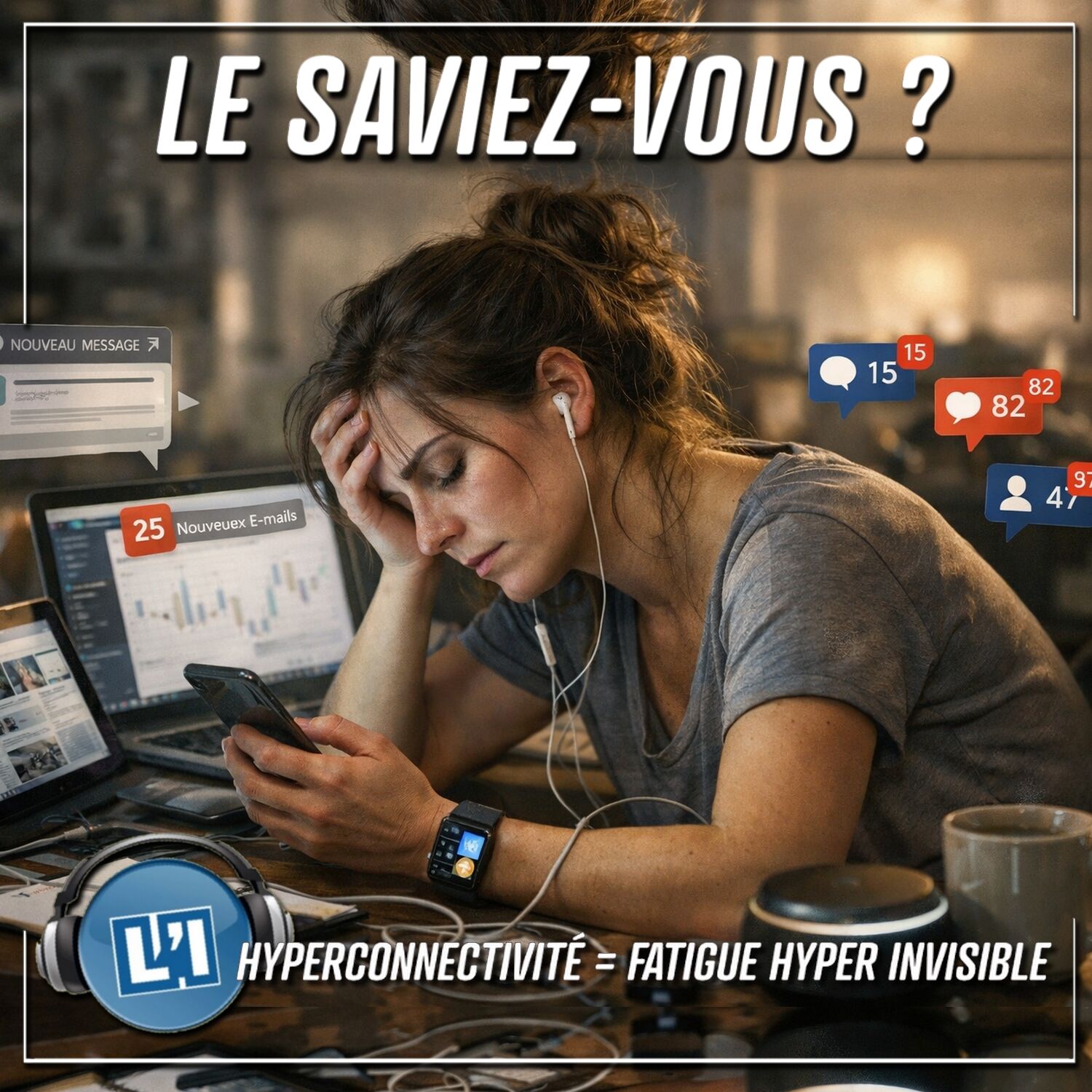 HYPERCONNECTIVITÉ = FATIGUE HYPER INVISIBLE