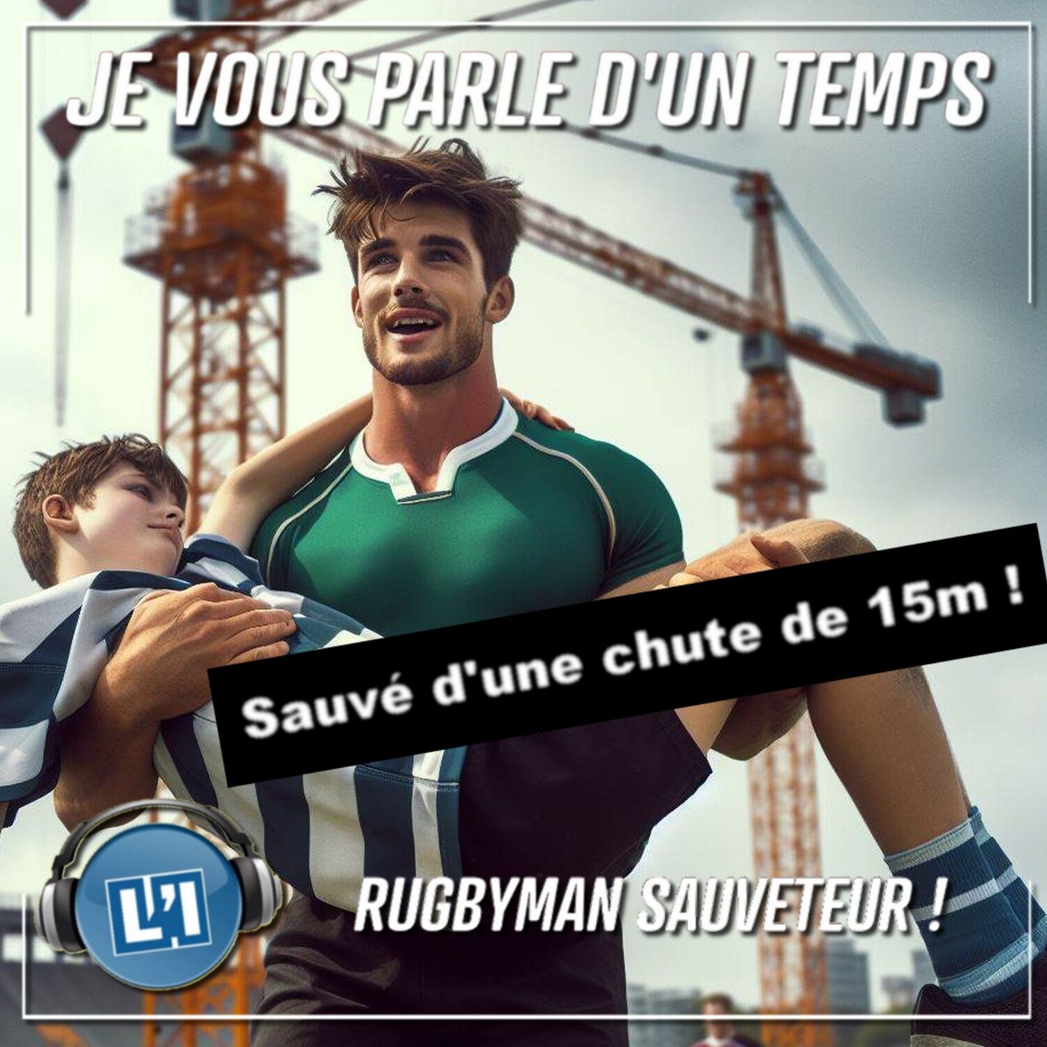UN RUGBYMAN SAUVE UN ADO DE LA CHUTE D'UNE GRUE !