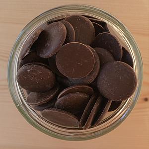 Chocolat Noir dessert palets 58% Bio, Aides à la pâtisserie
