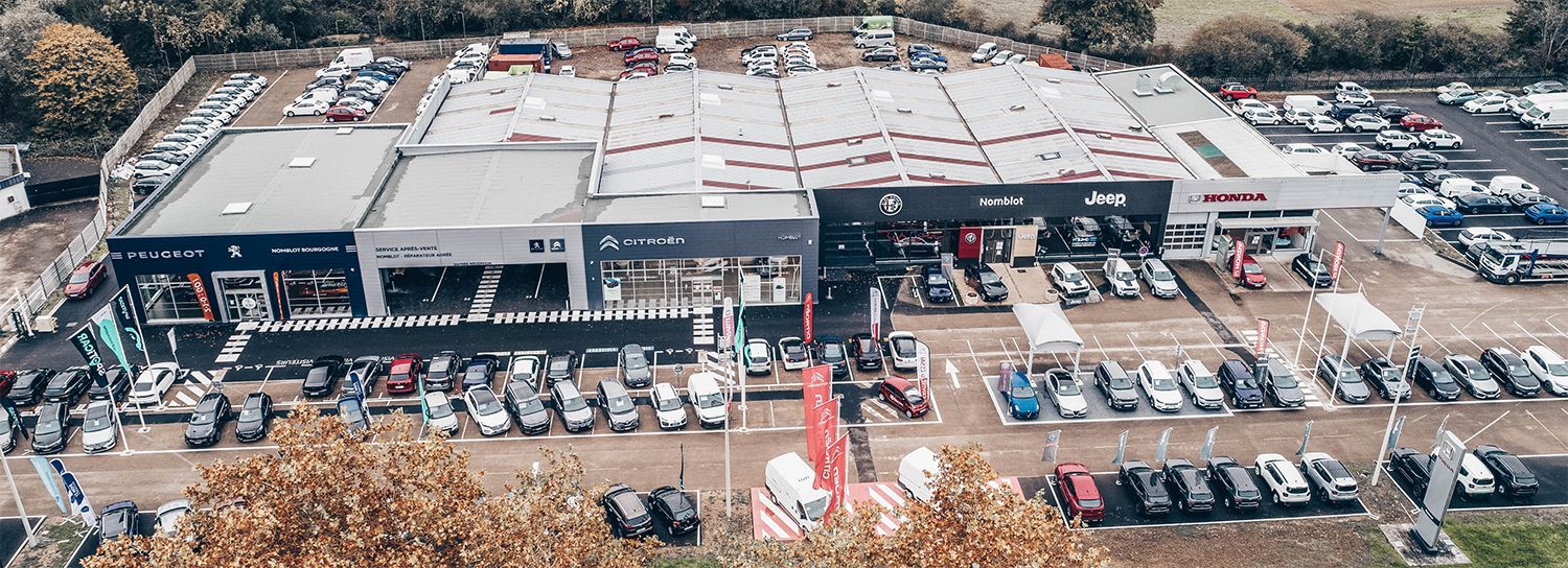 Localisation des concessions et garages du Groupe Nomblot