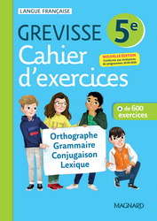 Cahier Grevisse 5e Français (2021)