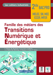 Famille de métiers des transitions numérique et énergétique 2de Bac Pro (2022) Pochette