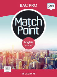 Match Point - Anglais 2de Bac Pro (2023) - Pochette