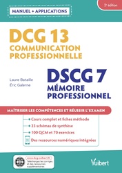 DCG 13 : Communication professionnelle DSCG 7 : Mémoire professionnel