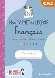 Tipi CM2 : Mon carnet de leçons de Français (2023)