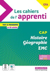 Les cahiers de l'apprenti Histoire Géographie EMC CAP et CFA (2024) - Pochette