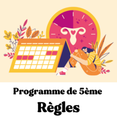 Intim'ed - Programme Règles 5e