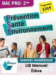 Image Prévention Santé Environnement (PSE) 2de Bac Pro (Ed. num. 2022)