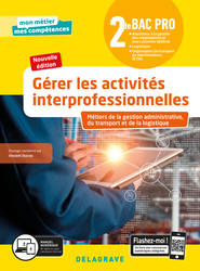 Image Gérer les activités interprofessionnelles - Tome 2 - 2de Bac Pro GATL (2020)