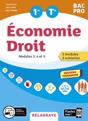 Image Économie-Droit 1re, Tle Bac Pro : Le Programme en scénarios (2020)