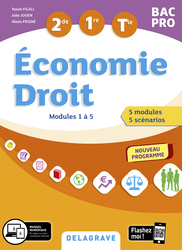 Image Économie-Droit 2de, 1re, Tle Bac Pro : Le Programme en scénarios (2020)
