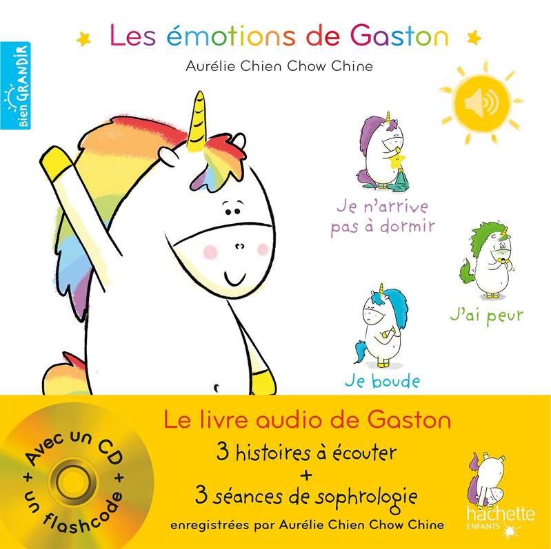 Jeux et Jouets Musique CD / livres CD Les émotions de Gaston, Le livre audio de Gaston, Mon recueil à écouter Aurélie Chien Chow Chine