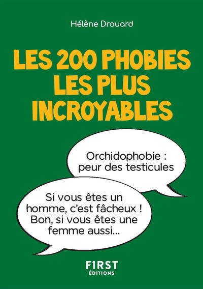 Livres Loisirs Humour Petit livre de - Les 200 phobies les plus incroyables Hélène Drouard