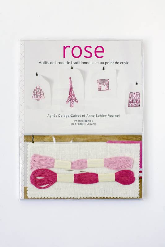 Kit Rose, motifs de broderie traditionnelle et au point de croix