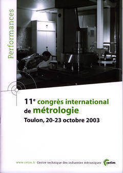 11e Congrès international de métrologie - Toulon, 20-23 octobre 2003, Toulon, 20-23 octobre 2003 Congrès international de métrologie