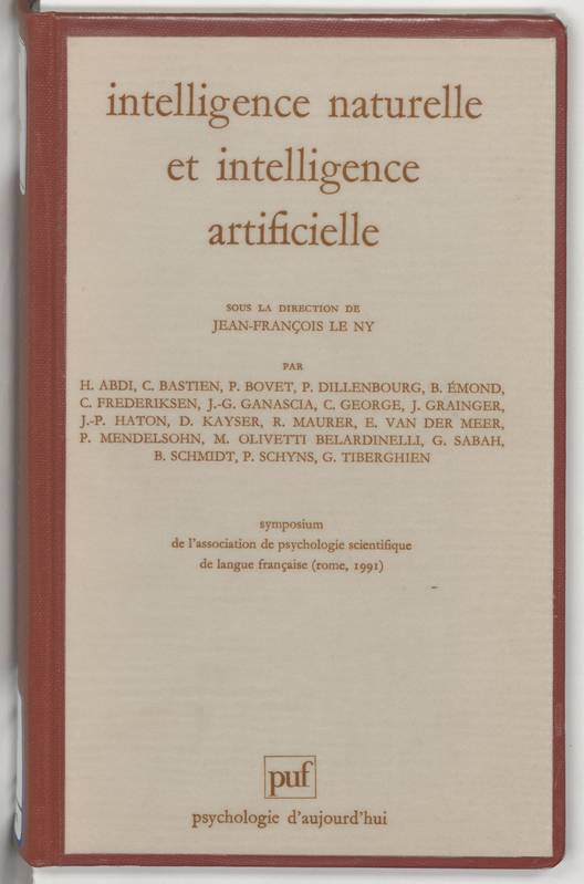 Intelligence naturelle intell.artif.