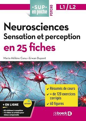 Neurosciences : Sensation et perception en 25 fiches - Licences 1 et 2