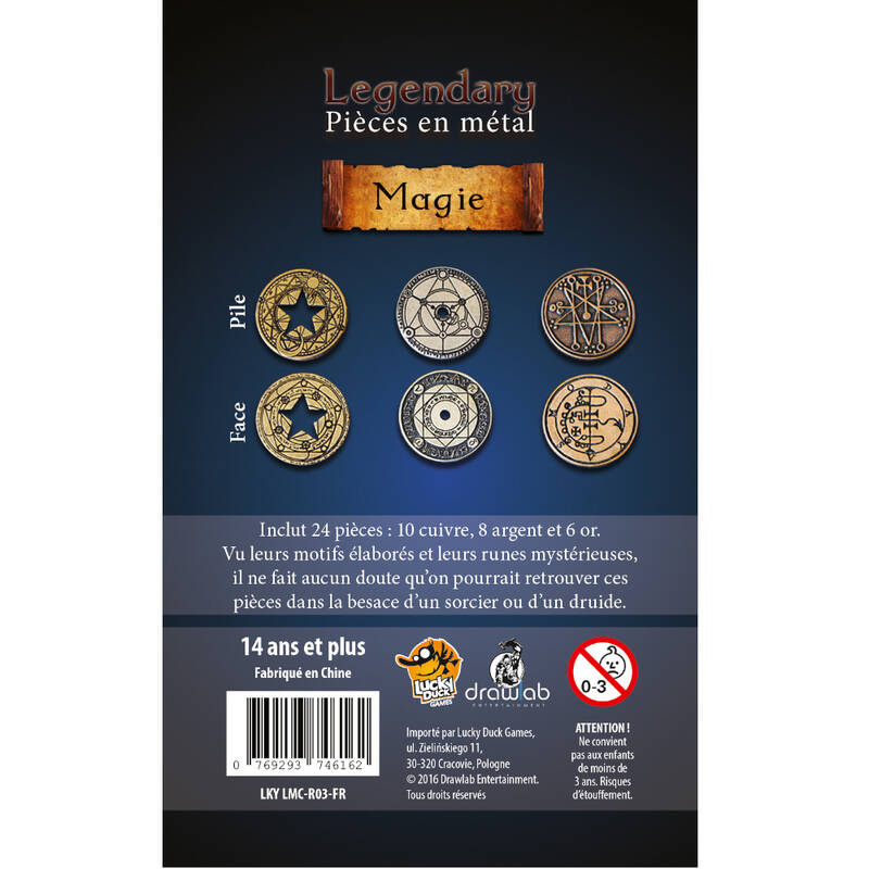 Legendary Metal Coins - Set Magie