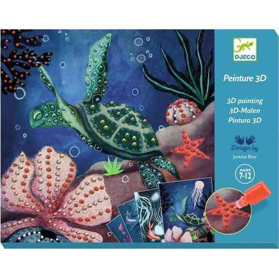 Jeux et Jouets Loisirs créatifs Kits créatifs et coffrets de loisirs créatifs Peinture et aquarelle Coffret Peinture 3D - Abysses Loisirs créatifs