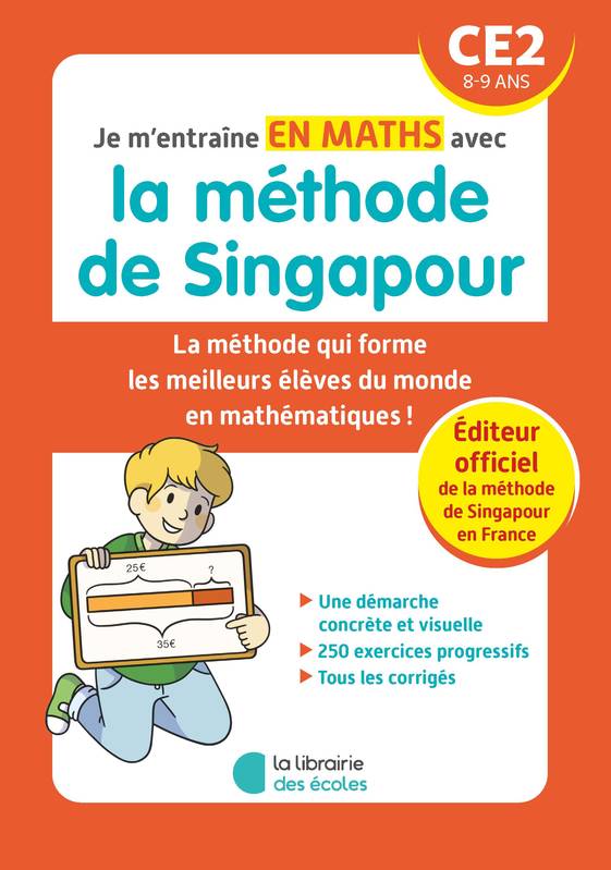Jeux et Jouets Livres Parascolaire Primaire Je m'entraîne en maths avec la méthode de Singapour - CE2 Marshall Cavendish