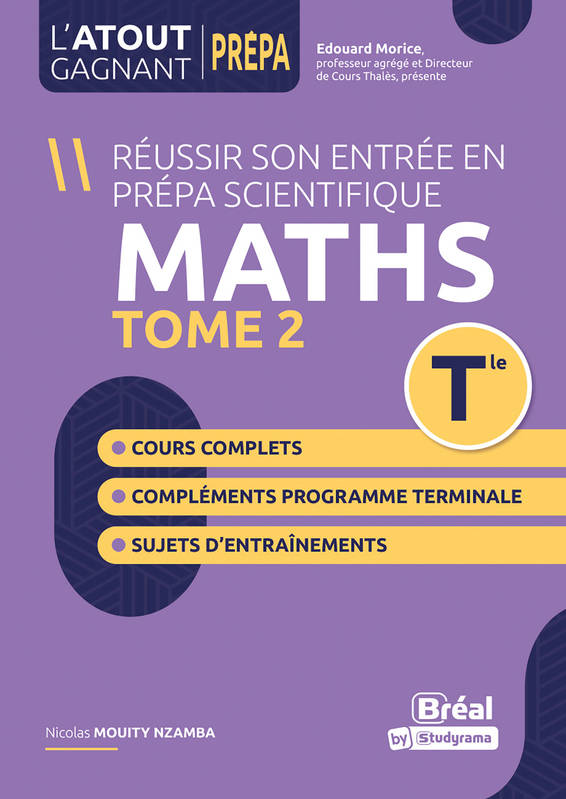 2, Mathématiques, analyse, Objectif, prépa scientifique