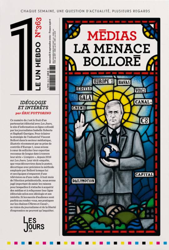 Le 1 - N° 363 Médias. La menace Bolloré