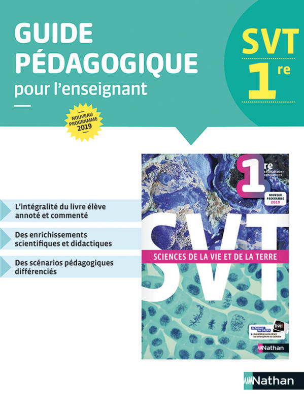 Sciences de la vie et de la terre 1re - Livre du professeur 2019