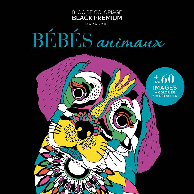 Livres Jeunesse Loisirs et activités Carnet Black Premium - Bébés animaux COLLECTIF