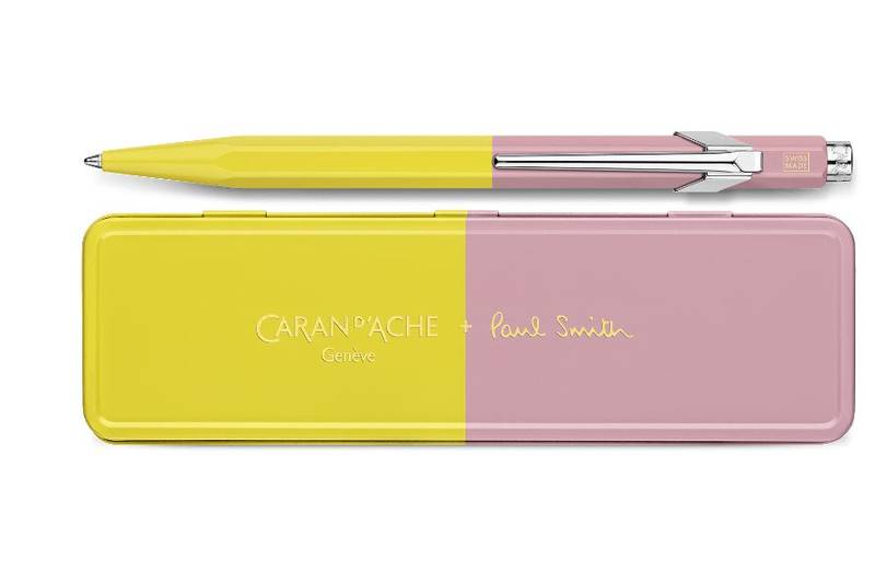 Stylo Bille Paul Smith chartreuse et Rose