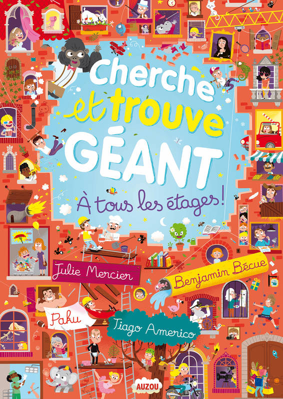 Jeux et Jouets Livres Livres pour les 3-6 ans Cherche et trouve et énigmes Cherche et trouve géant, À tous les étages ! Collectif