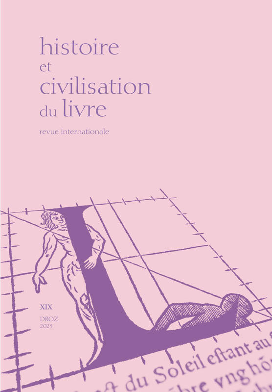 Les livres ont-ils un genre? (XVIe-XXe siècles), Histoire et civilisation du livre. Revue internationa CHAPRON/JURATIC