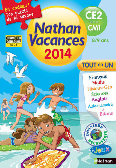 Nathan vacances primaire - Du CE2 vers le CM1