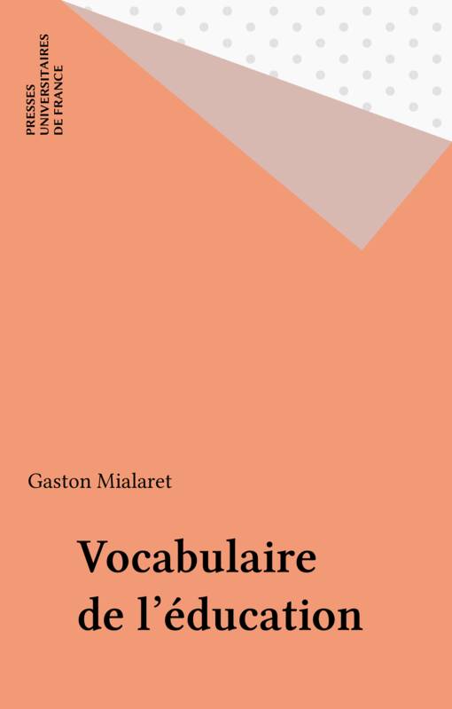 Vocabulaire de l'éducation