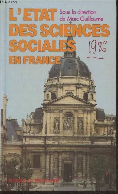 L'Etat des sciences sociales en France Marc Guillaume