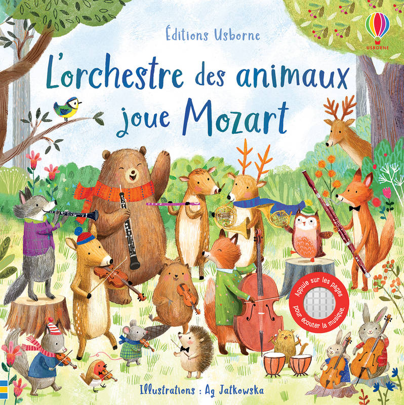 Livres Jeunesse de 3 à 6 ans Recueils, contes et histoires lues L'orchestre des animaux joue Mozart Sam Taplin