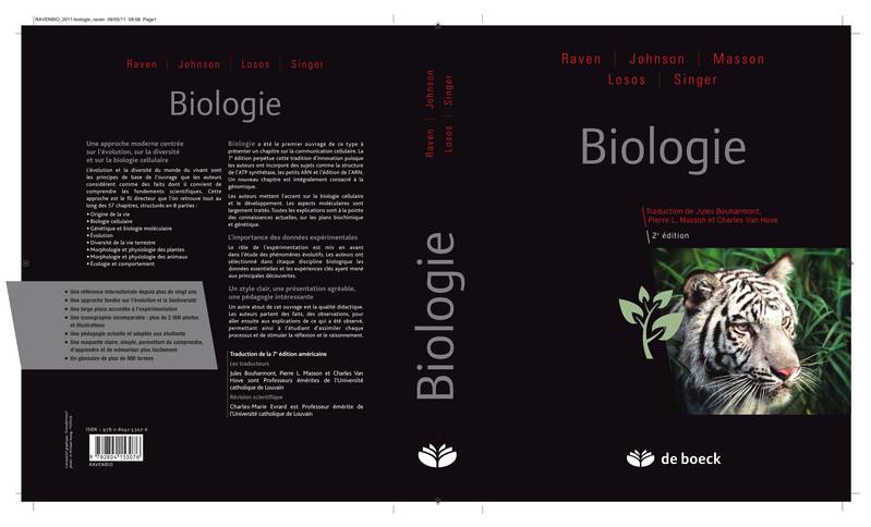 Livres Sciences et Techniques Sciences de la Vie et de la Terre Biologie Jules Bouharmont, Pierre L. Masson, Charles Van Hove