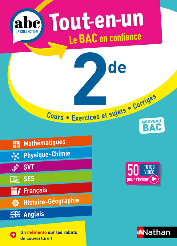 ABC Tout en un 2de - Toutes les matières Seconde 2023-2024 - Mathématiques, Physique-Chimie, SVT, SES, Français, Histoire-Géographie, Anglais - EPUB Jean-Luc Dianoux, Muriel Dorembus, Sylviane Lafitte, Geneviève Ponsonnet, Christian Camara, Claudine Gaston, Fabien Gennetier, Françoise Cahen, Garance Kutukdjian, Ghislaine Zaneboni, Alain Rajot, Fredéric Fouletier, Pascal Jézéquel, Johann Protais, Ev...