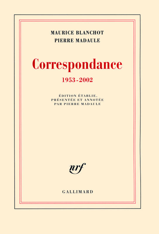 Correspondance, (1953-2002)