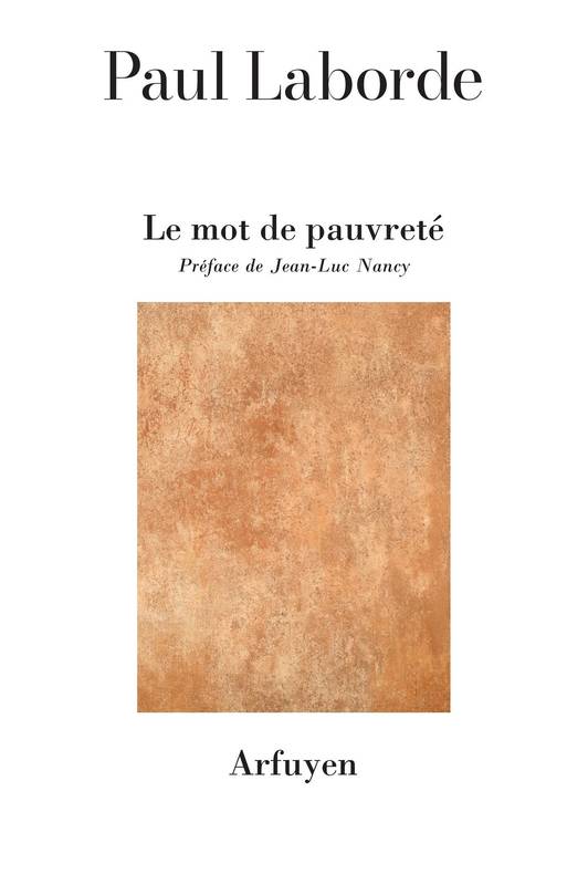 Livres Littérature et Essais littéraires Poésie Le mot de pauvreté Paul Laborde