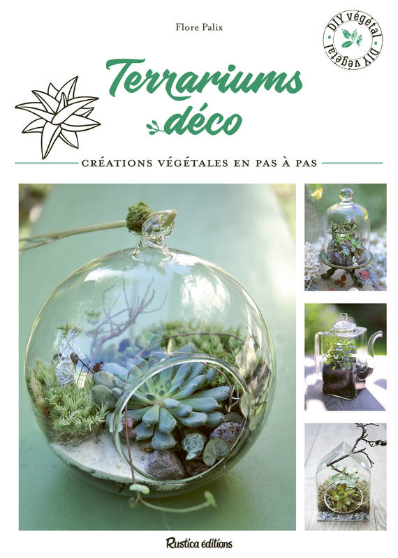 Terrariums déco, Créations végétales en pas à pas