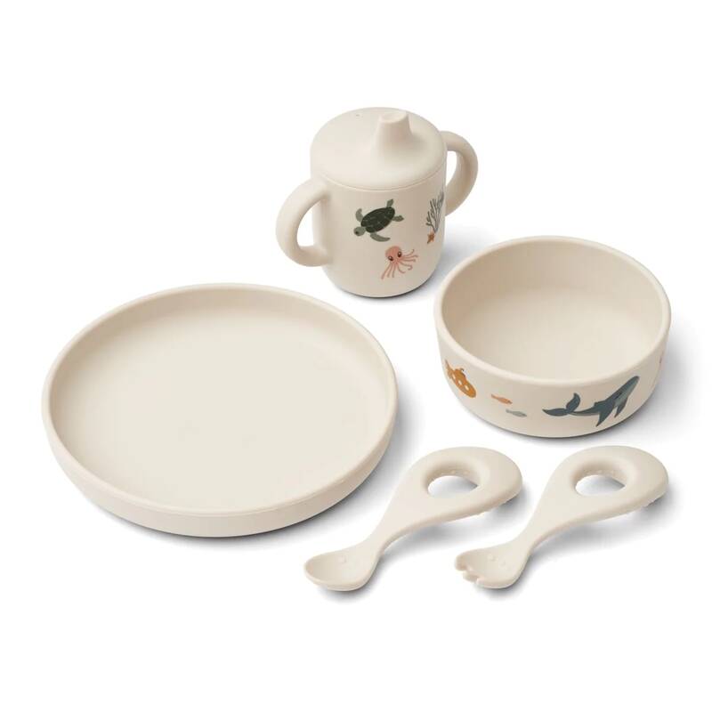 Jeux et Jouets Bébé Repas Vaisselle pour bébé Set de vaisselle Ryle Coquillage Vaisselle