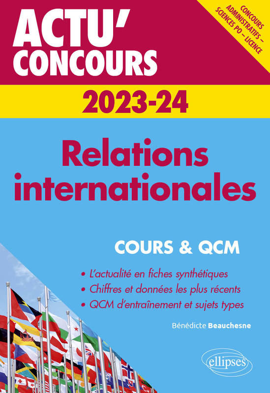 Livres Scolaire-Parascolaire BTS-DUT-Concours Relations internationales 2023-2024 - Cours et QCM Bénédicte Beauchesne