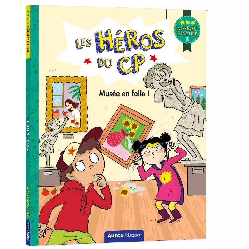 Jeux et Jouets Livres Livres pour les  6-9 ans Premières lectures LES HÉROS DU CP - NIVEAU 3 - MUSÉE EN FOLIE ! Maxime Gillio