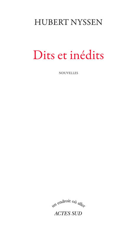 Dits et in√©dits, nouvelles