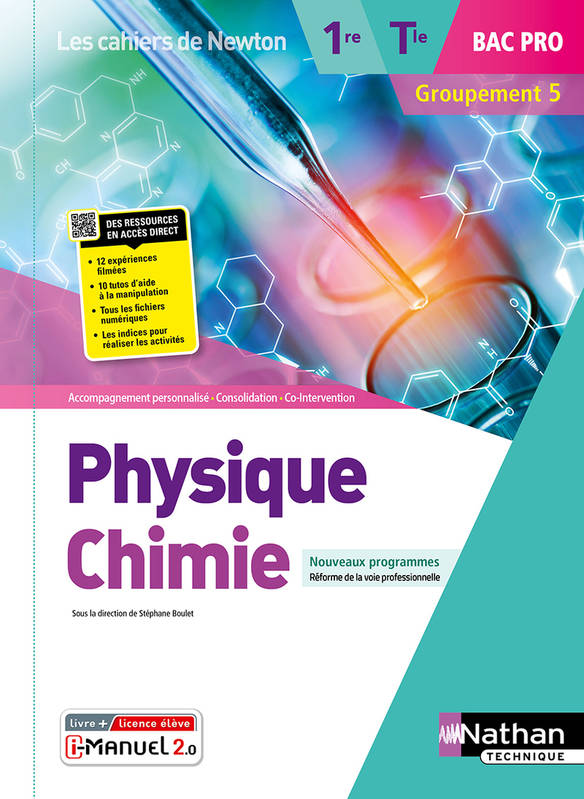 Physique-chimie - 1ère/Term Bac Pro - Groupements 5 (Les cahiers de Newton) Livre + lic. élève 2022