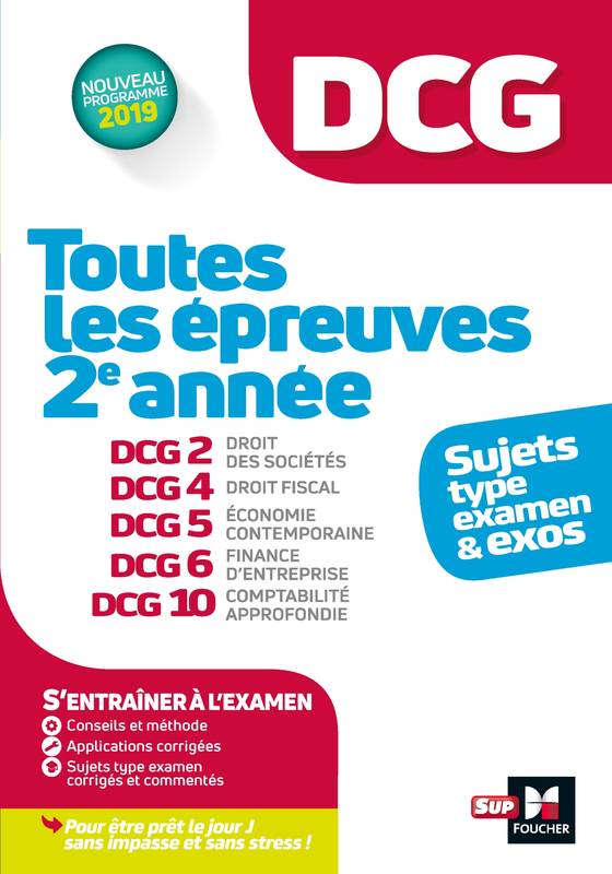 Livres Économie-Droit-Gestion Management, Gestion, Economie d'entreprise Gestion DCG - Toutes les épreuves de 2e année du DCG 2, 4, 5, 6, 10 - sujets et exos 2022-2023 Alain Burlaud, José Destours, Jean-Yves Jomard, Mohamed Kébli, Jean-Luc Mondon, Françoise Rouaix, Arnaud Thauvron, Rémi Leurion, Caroline Trevisan, Emmanuel Beal, Annaïck Guyvarc'h