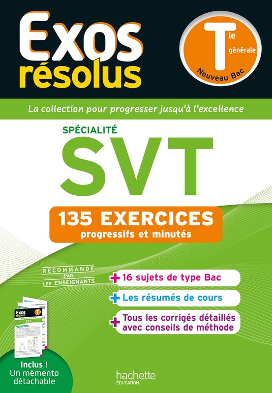 EXOS RESOLUS SPECIALITE SVT Tle